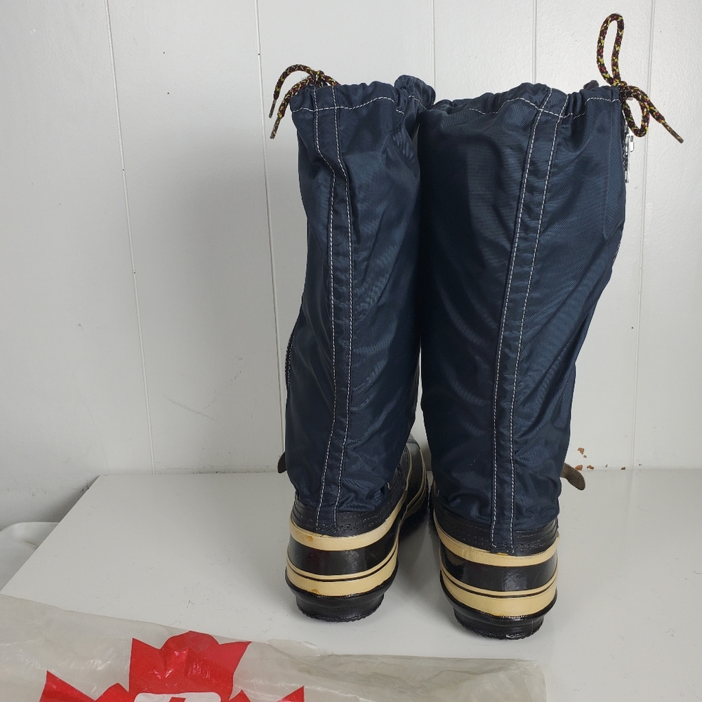 vintage * NEW* Sorel Kaufman Acadian  boots with new extra wool insole size 9 - Picture 3 of 14